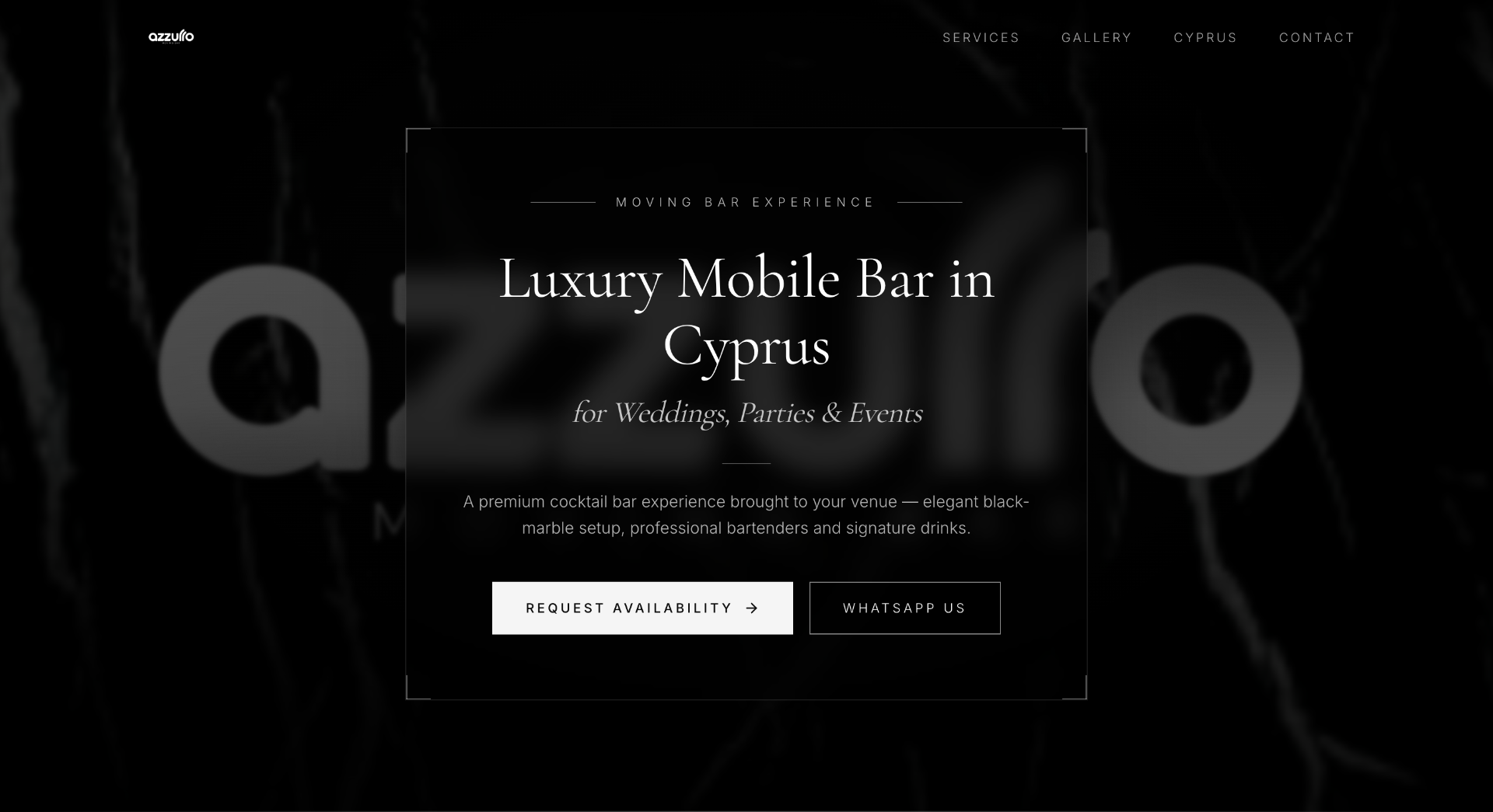 Azzuro Mobile Bar